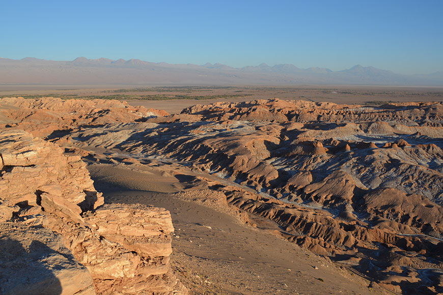 Into the salty desert