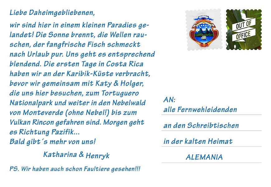 Postcards from Costa Rica