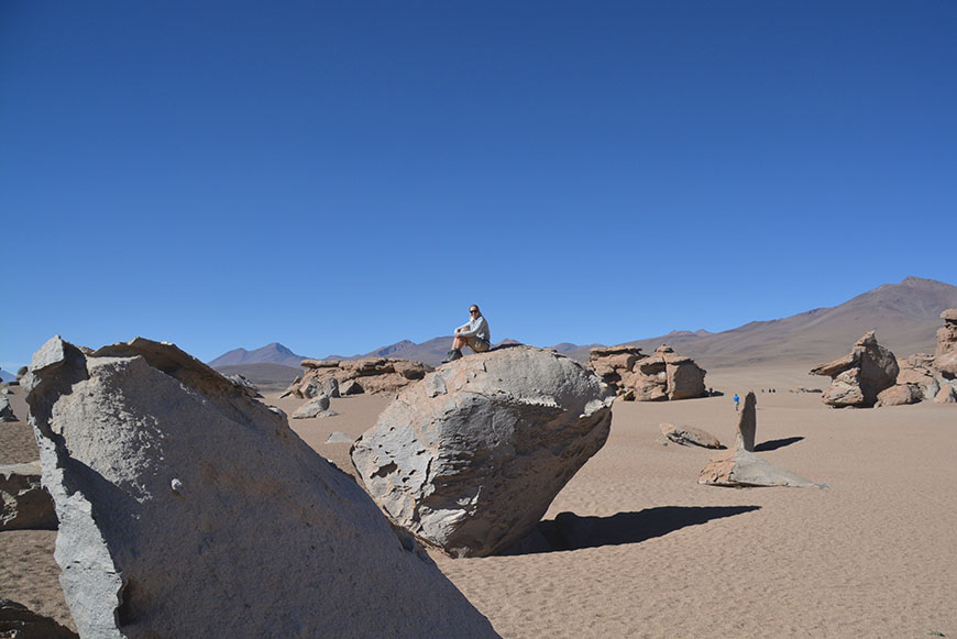 Into the salty desert