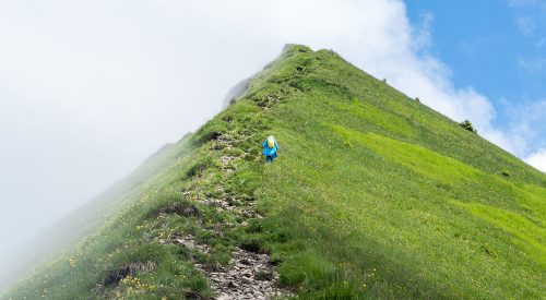 Mit der Mama in den Bergen