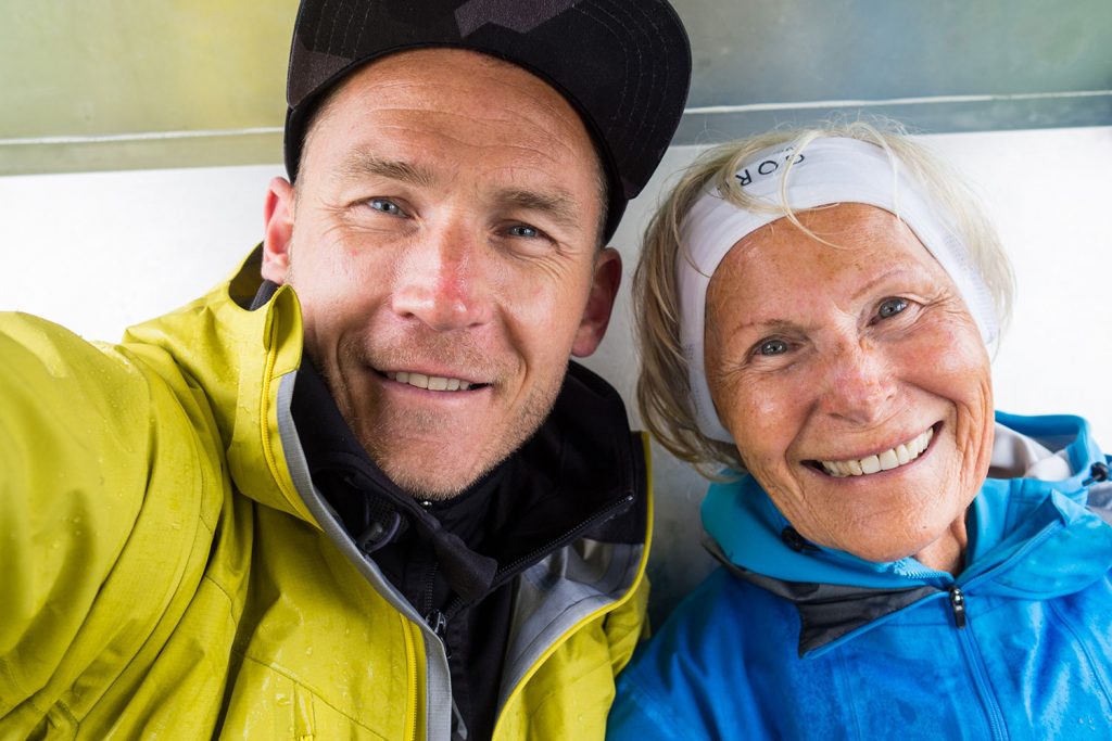 Mit der Mama in den Bergen