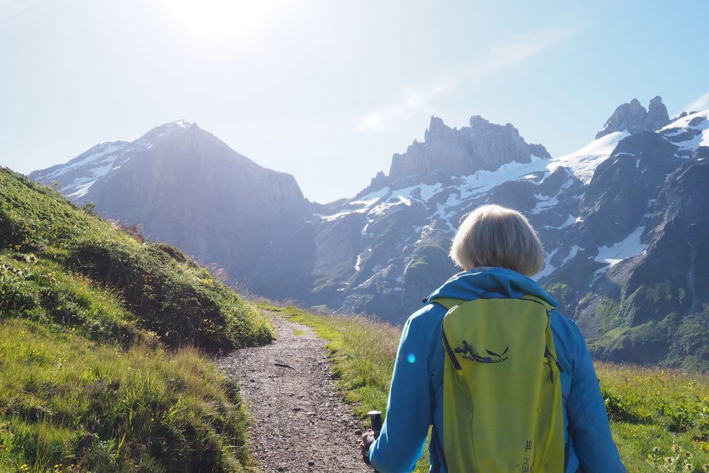 Mit der Mama in den Bergen