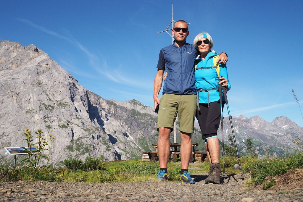 Mit der Mama in den Bergen