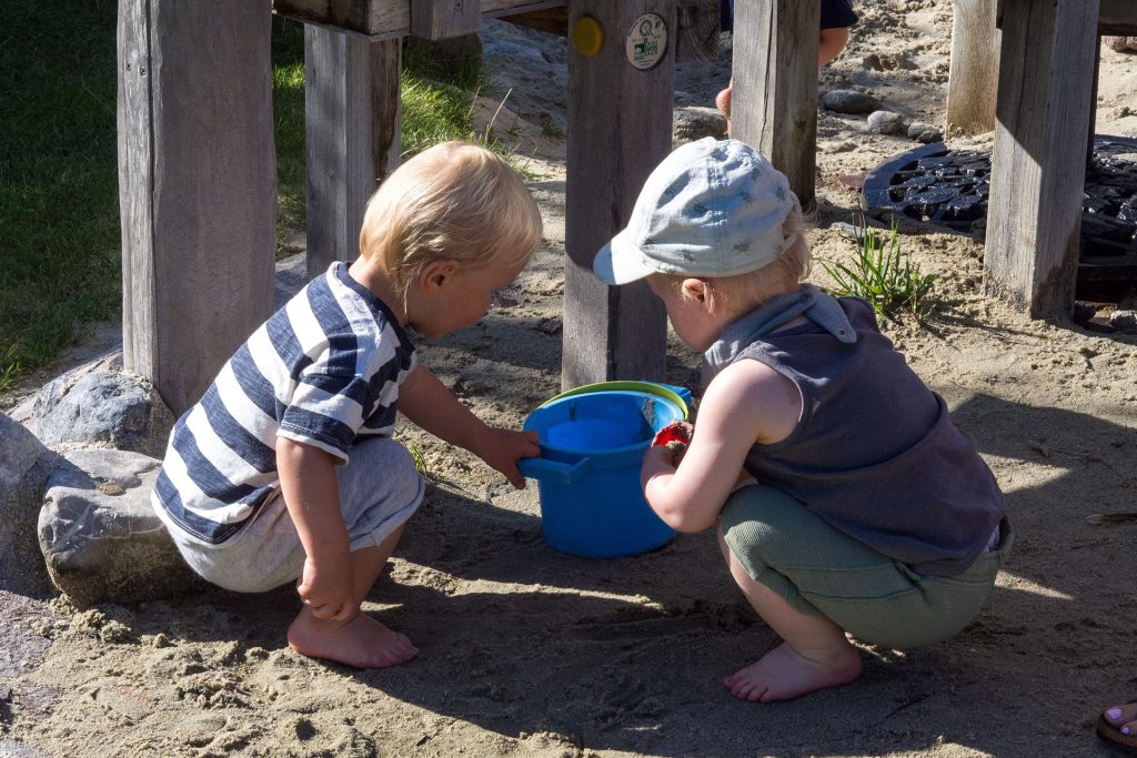 Gemischtes Doppel in den Alpen
